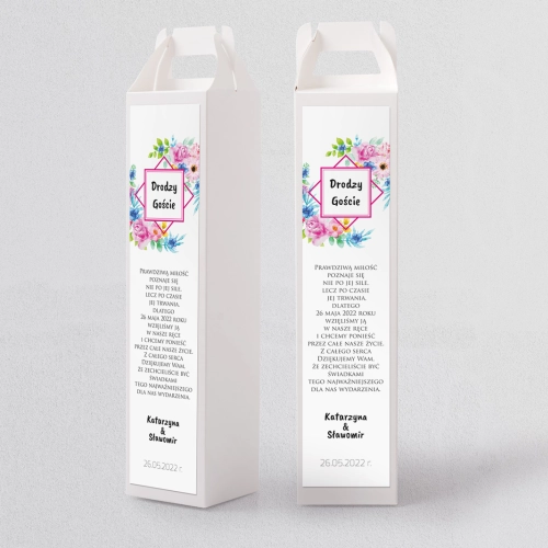 Pudełko na alkohol Bukiety Motyw 9