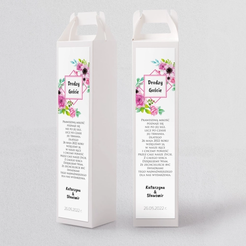 Pudełko na alkohol Bukiety Motyw 10