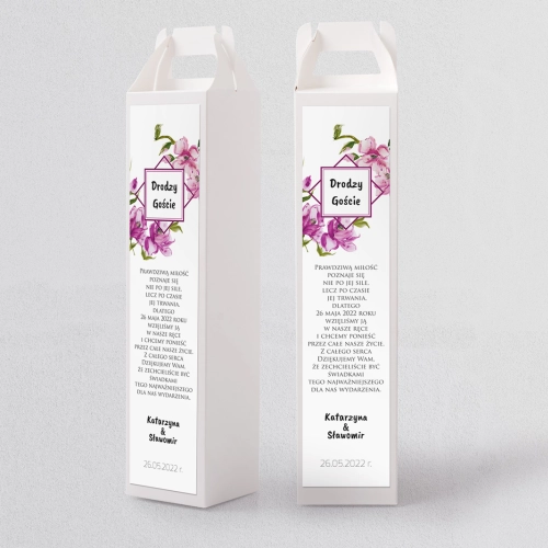 Pudełko na alkohol Bukiety Motyw 13