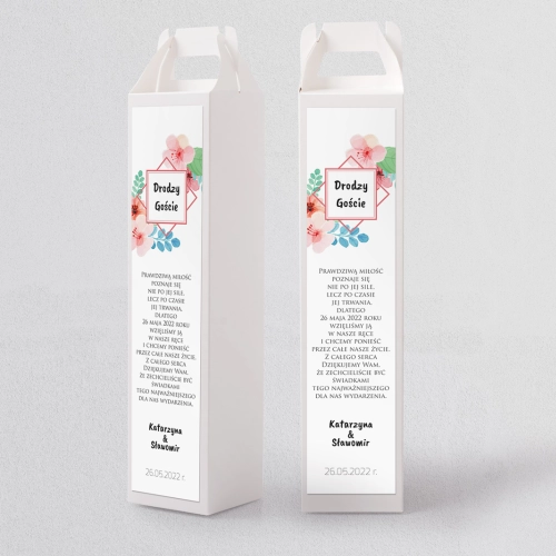 Pudełko na alkohol Bukiety Motyw 16