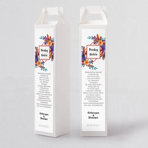 Pudełko na alkohol Bukiety Motyw 18