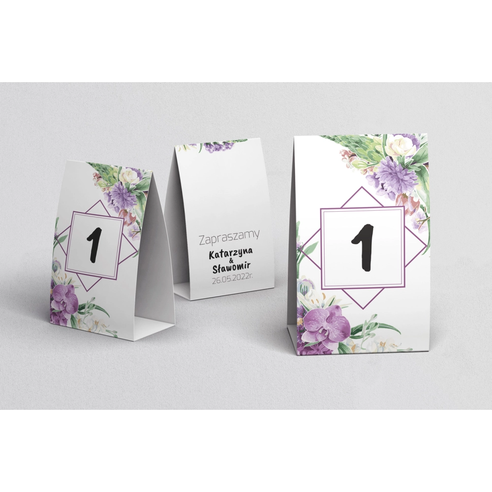 Numerki na stół Bukiety Motyw 1