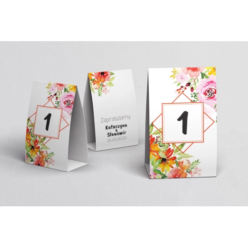 Numerki na stół Bukiety Motyw 5