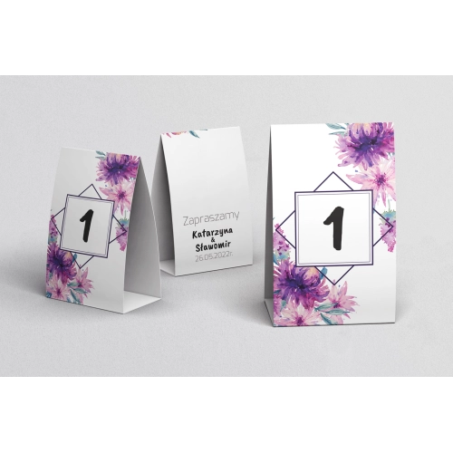 Numerki na stół Bukiety Motyw 6