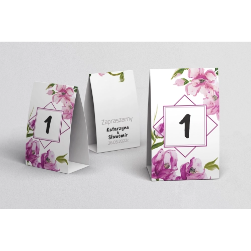 Numerki na stół Bukiety Motyw 13