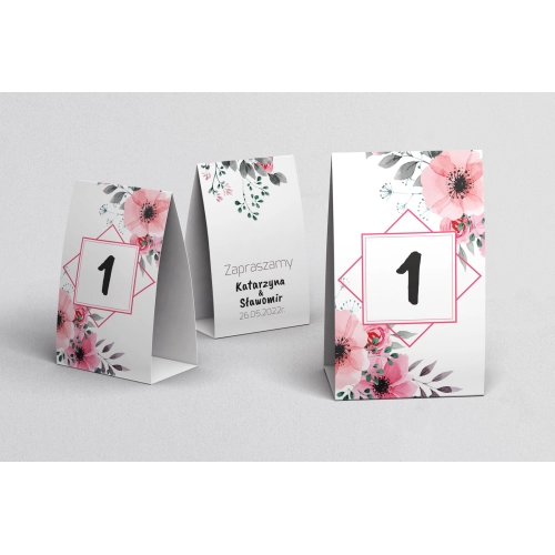 Numerki na stół Bukiety Motyw 14