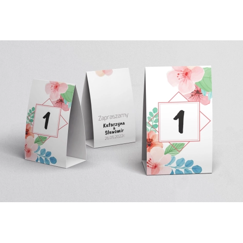 Numerki na stół Bukiety Motyw 16