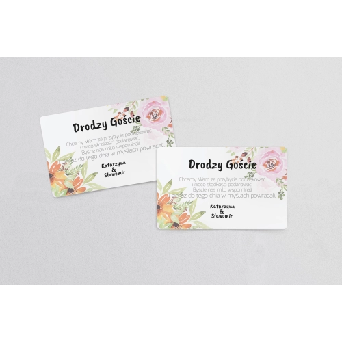 Naklejki na ciasto weselne Bukiety Motyw 5