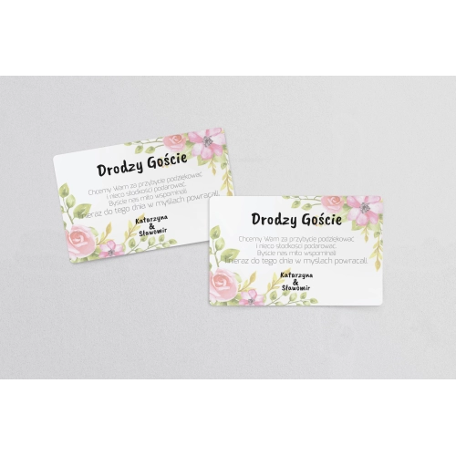 Naklejki na ciasto weselne Bukiety Motyw 8