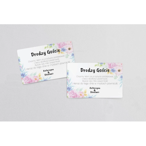 Naklejki na ciasto weselne Bukiety Motyw 9