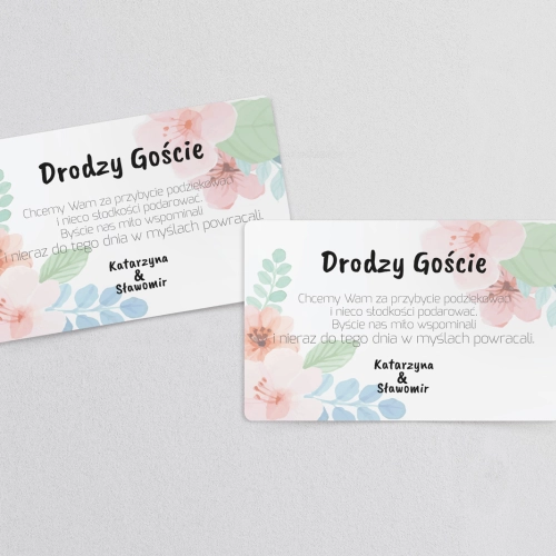 Naklejki na ciasto weselne Bukiety Motyw 17