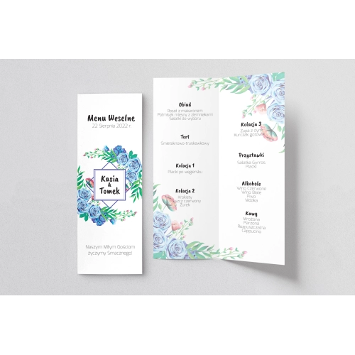 Menu Weselne Bukiety Motyw 3