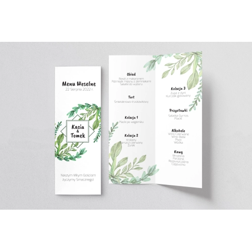 Menu Weselne Bukiety Motyw 11