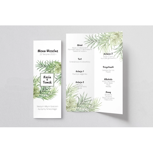 Menu Weselne Bukiety Motyw 12