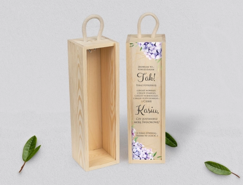 Prośba o Świadkowanie - SNW naturalna Flowers & Frame Motyw 1