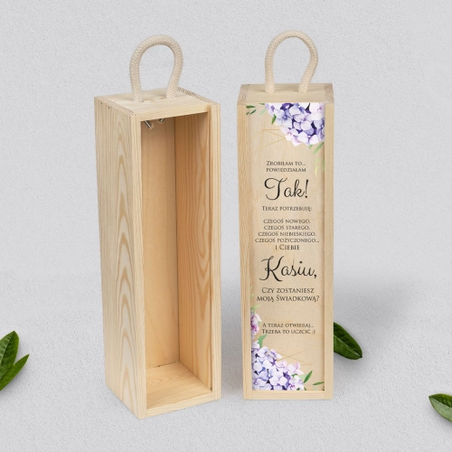 Prośba o Świadkowanie - SNW naturalna Flowers & Frame Motyw 1