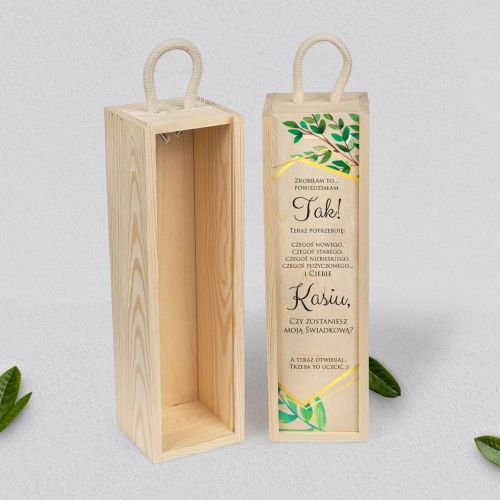 Prośba o Świadkowanie - SNW naturalna Flowers & Frame Motyw 2