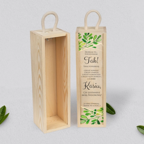 Prośba o Świadkowanie - SNW naturalna Flowers & Frame Motyw 3