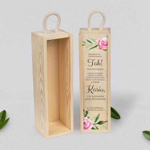 Prośba o Świadkowanie - SNW naturalna Flowers & Frame Motyw 4