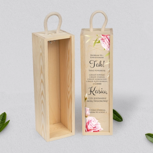 Prośba o Świadkowanie - SNW naturalna Flowers & Frame Motyw 5