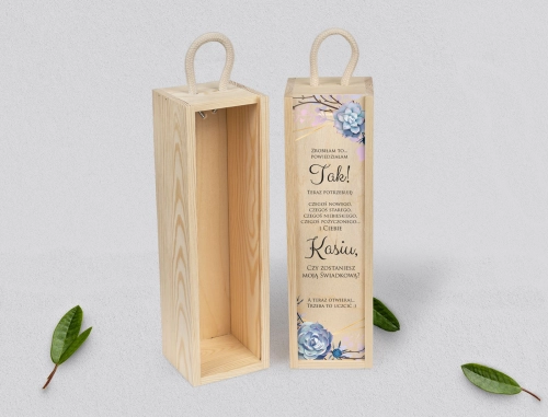 Prośba o Świadkowanie - SNW naturalna Flowers & Frame Motyw 6