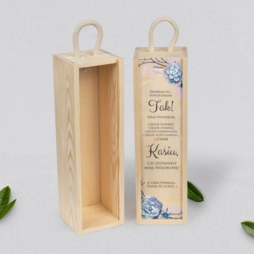 Prośba o Świadkowanie - SNW naturalna Flowers & Frame Motyw 6