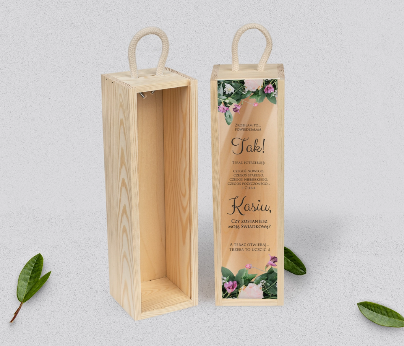 Prośba o Świadkowanie - SNW Akryl naturalna Soft Motyw 6
