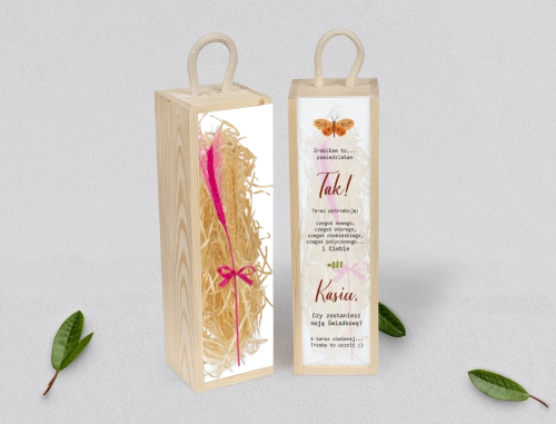 Prośba o Świadkowanie - SNW Akryl naturalna Butterflies - Motyw 4