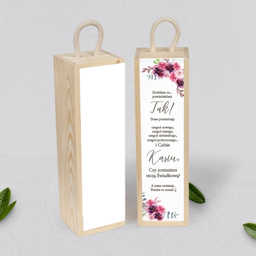 Prośba o Świadkowanie - SNW Akryl naturalna PasteLove Motyw 1