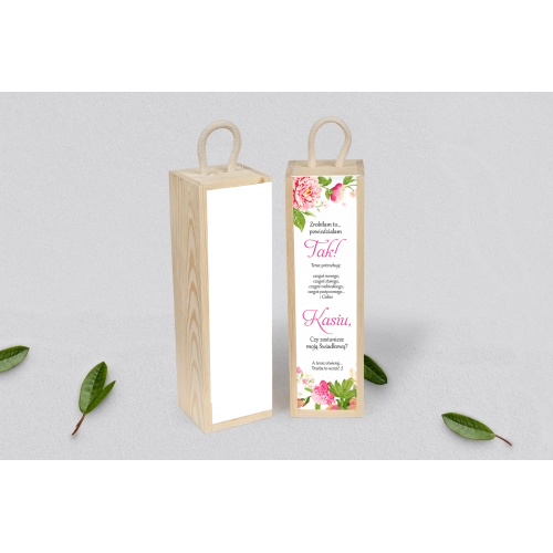 Prośba o Świadkowanie - SNW Akryl naturalna Serca Kwiat Motyw 1