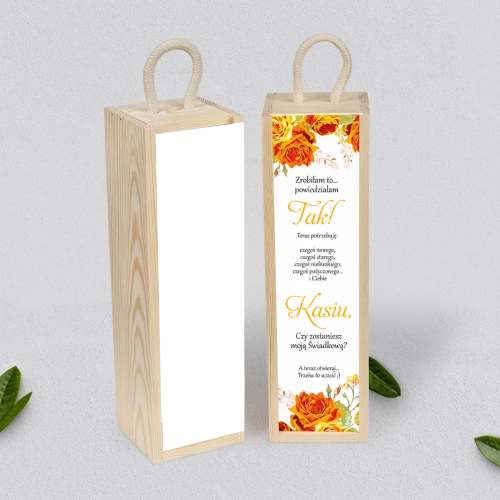 Prośba o Świadkowanie - SNW Akryl naturalna Serca Kwiat Motyw 4