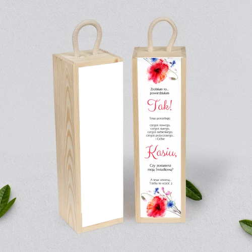 Prośba o Świadkowanie - SNW Akryl naturalna Sweet Love Motyw 2