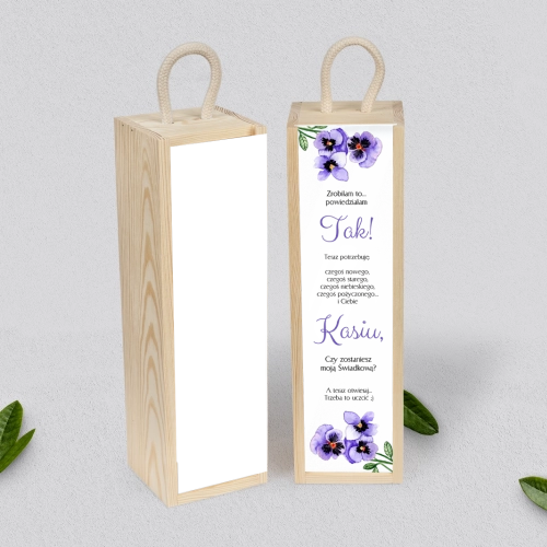 Prośba o Świadkowanie - SNW Akryl naturalna Sweet Love Motyw 3