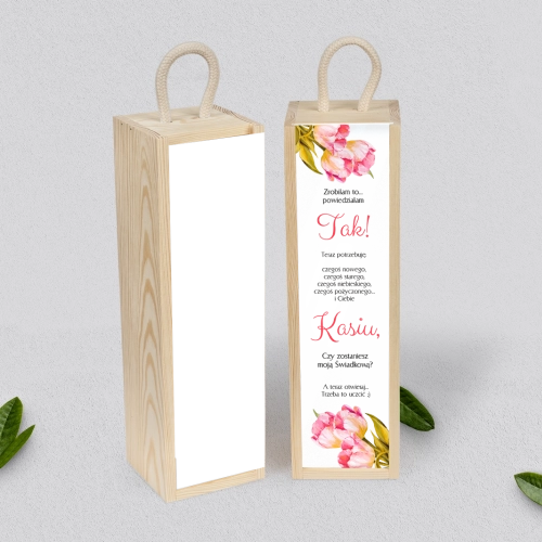 Prośba o Świadkowanie - SNW Akryl naturalna Sweet Love Motyw 4