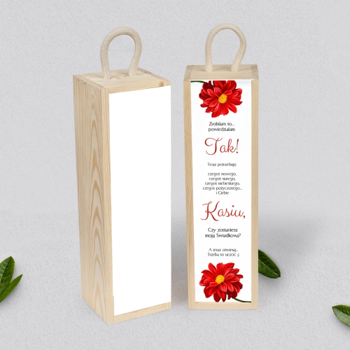 Prośba o Świadkowanie - SNW Akryl naturalna Sweet Love Motyw 5