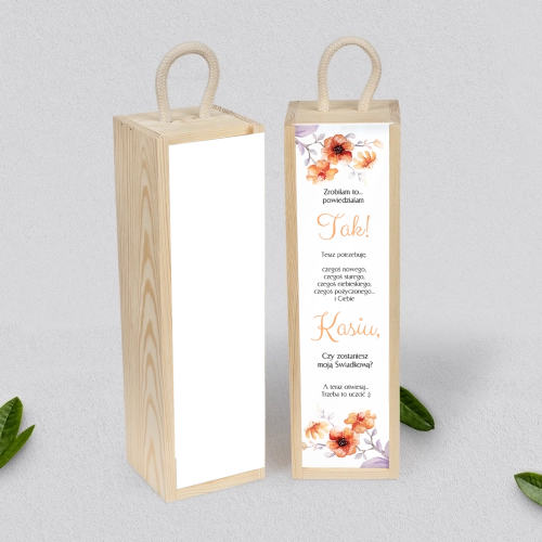 Prośba o Świadkowanie - SNW Akryl naturalna Sweet Love Motyw 6