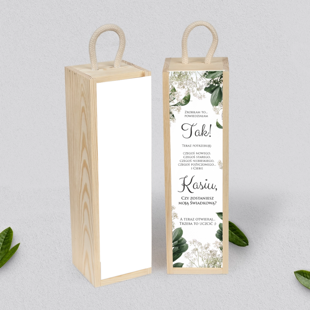 Prośba o Świadkowanie - SNW Akryl naturalna Soft Motyw 1