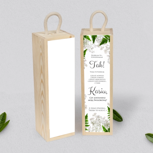 Prośba o Świadkowanie - SNW Akryl naturalna Soft Motyw 2