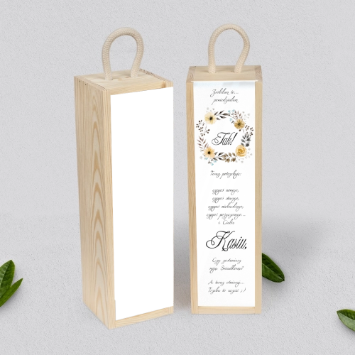 Prośba o Świadkowanie - SNW Akryl naturalna Akwarelowe Wianki Motyw 4