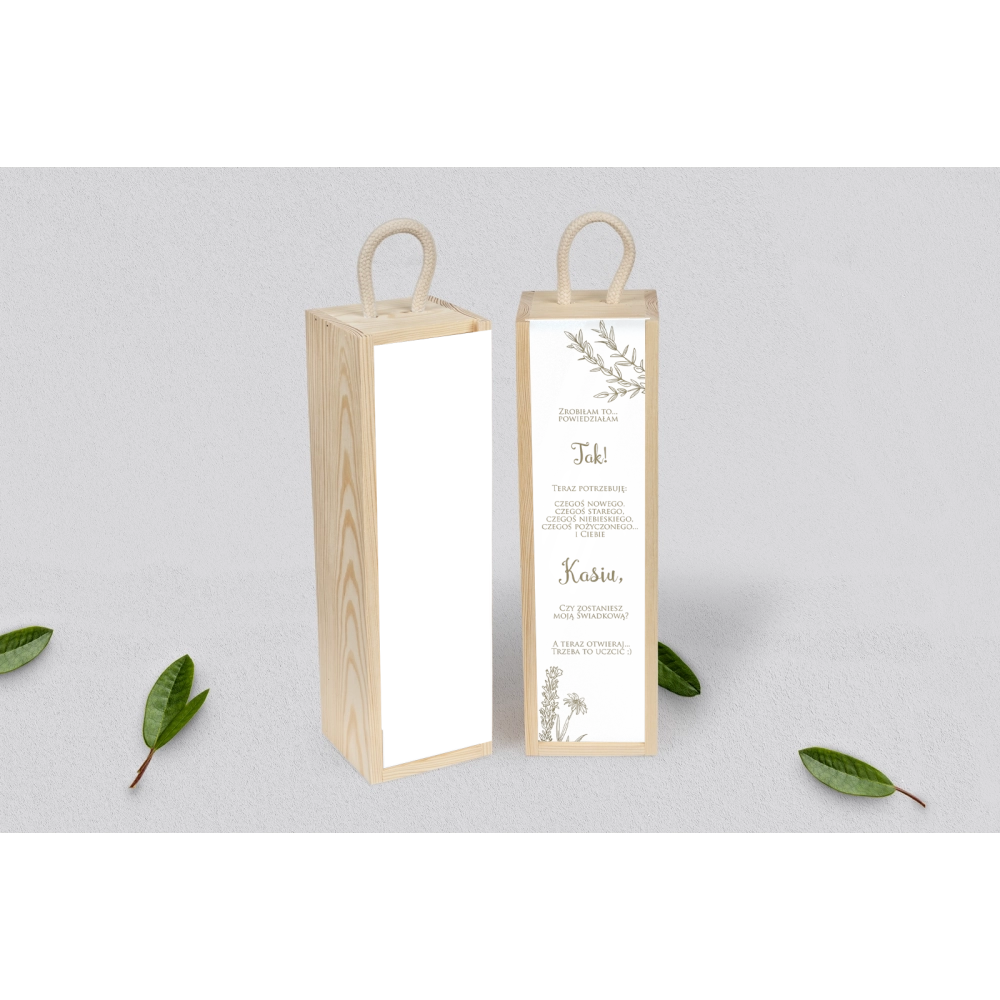 Prośba o&nbsp;Świadkowanie - SNW Akryl naturalna Fiori Motyw 1