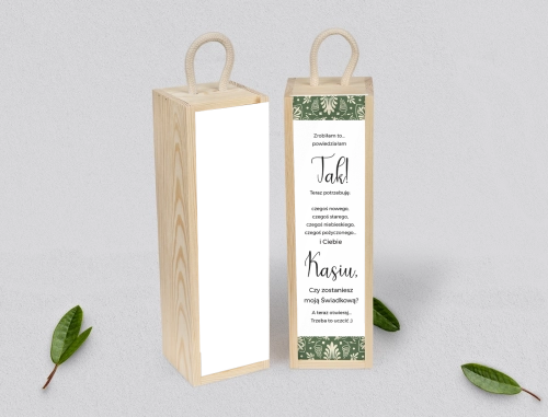 Prośba o Świadkowanie - SNW Akryl naturalna Vintage Motyw 2