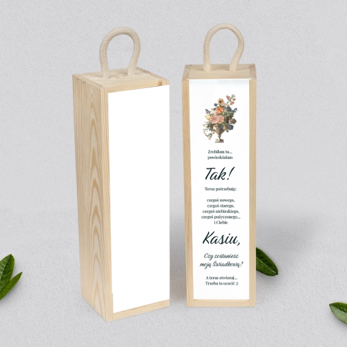 Prośba o Świadkowanie - SNW Akryl naturalna Rustic Summer Motyw 3