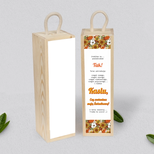 Prośba o Świadkowanie - SNW Akryl naturalna Retro Style Motyw 1