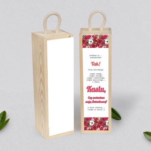 Prośba o Świadkowanie - SNW Akryl naturalna Retro Style Motyw 2