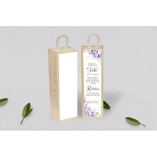 Prośba o&nbsp;Świadkowanie - SNW Akryl naturalna Flowers & Frame Motyw 1