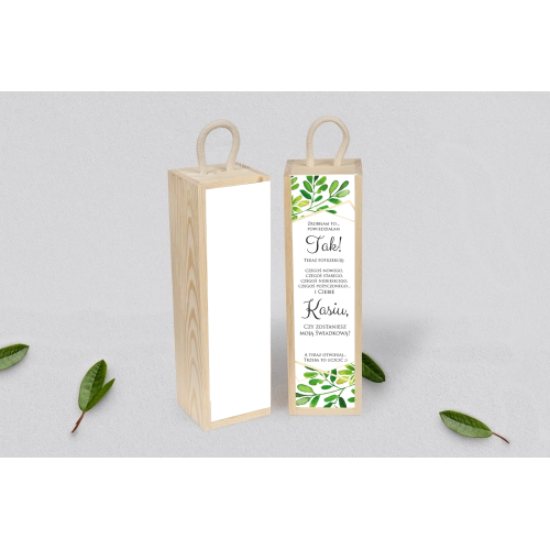 Prośba o&nbsp;Świadkowanie - SNW Akryl naturalna Flowers & Frame Motyw 3