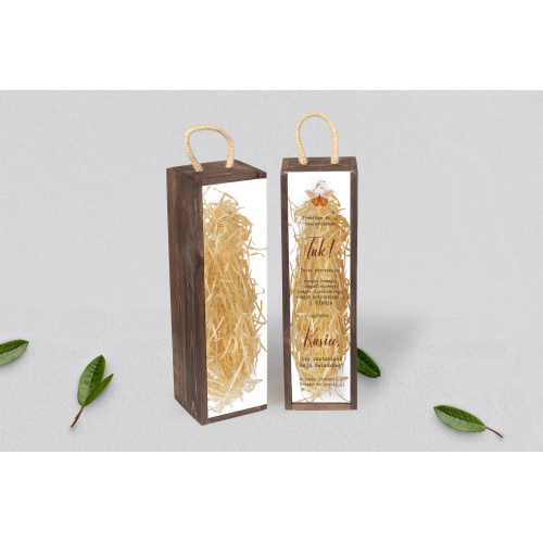 Prośba o&nbsp;Świadkowanie - SNW Akryl brązowa Butterflies - Motyw 1