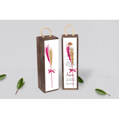 Prośba o&nbsp;Świadkowanie - SNW Akryl brązowa Butterflies - Motyw 3