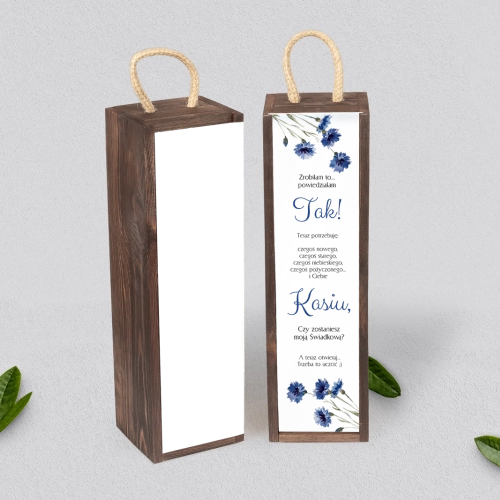 Prośba o Świadkowanie - SNW Akryl brązowa Sweet Love Motyw 1