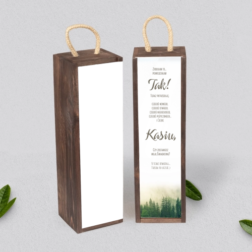 Prośba o Świadkowanie - SNW Akryl brązowa Forest - Motyw 1